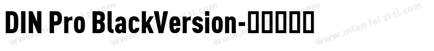 DIN Pro BlackVersion字体转换